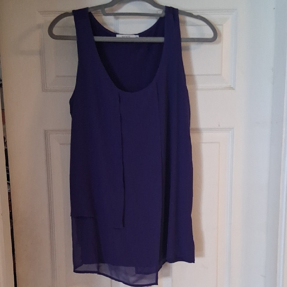 Ricki's Purple Layered Chiffon Tank Top